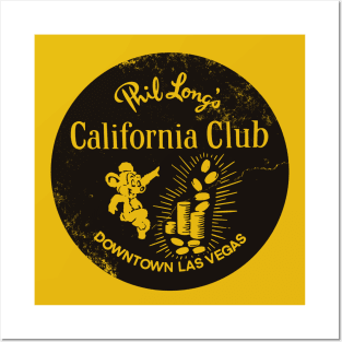 Retro Vintage California Club Casino Las Vegas Posters and Art